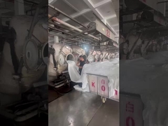 Filmatie ter plaatse van het productieproces van de eigen fabriek van Jiarui Textile Company